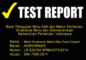 DESAIN PENGHANCUR BAHAN BAKU PUPUK ORGANIK