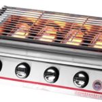 Jual Pemanggang BBQ Stainless (gas) 4 Tungku di Bekasi