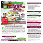 Training Sukses Membuat Bakso Untuk Usaha, Sabtu, 21 September 2019