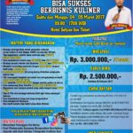 Workshop Jadi Juragan Dapur (Bisnis Kuliner) 4 Maret-5 Maret 2017