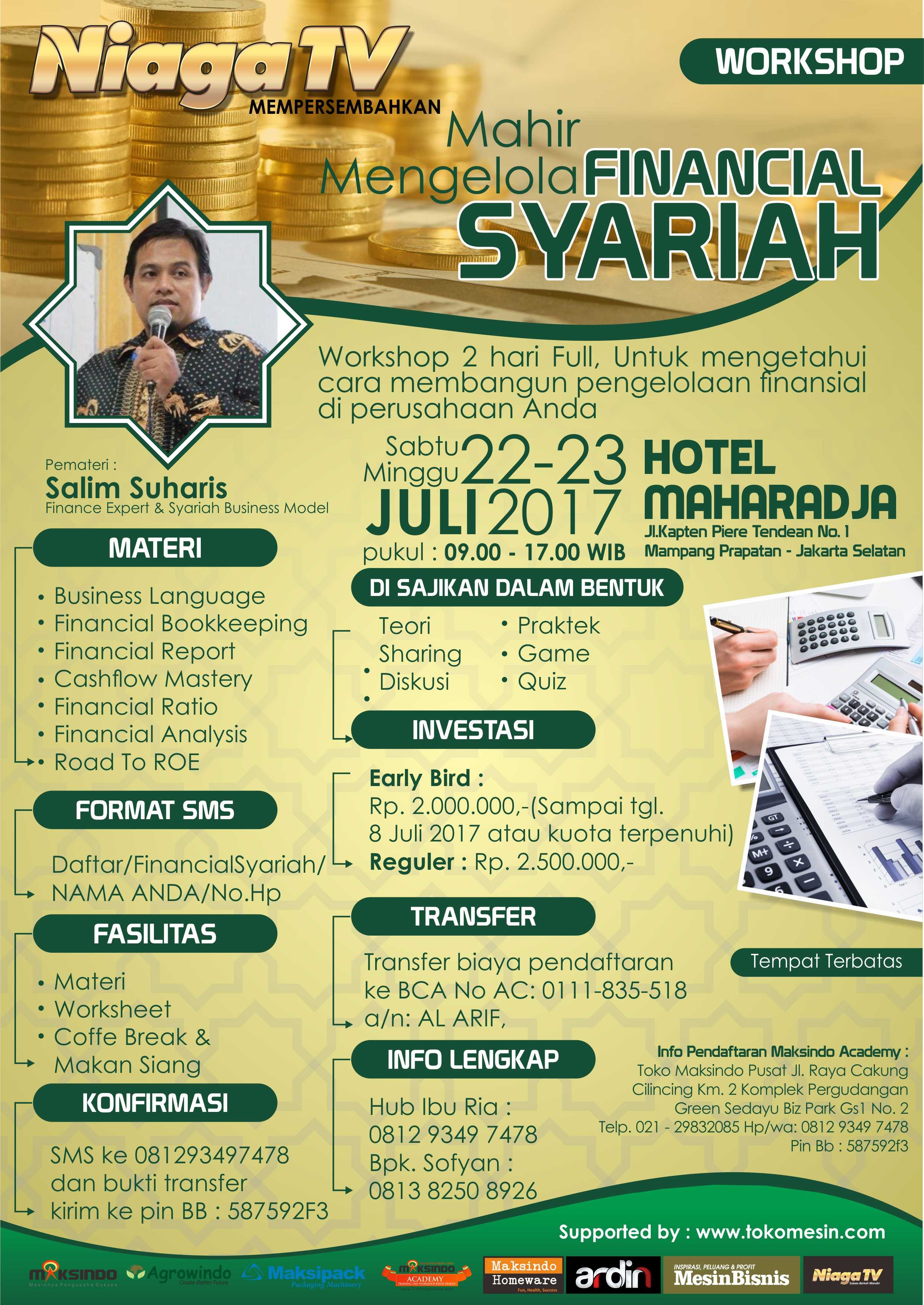 Workshop Mahir Mengelola Financial Syariah