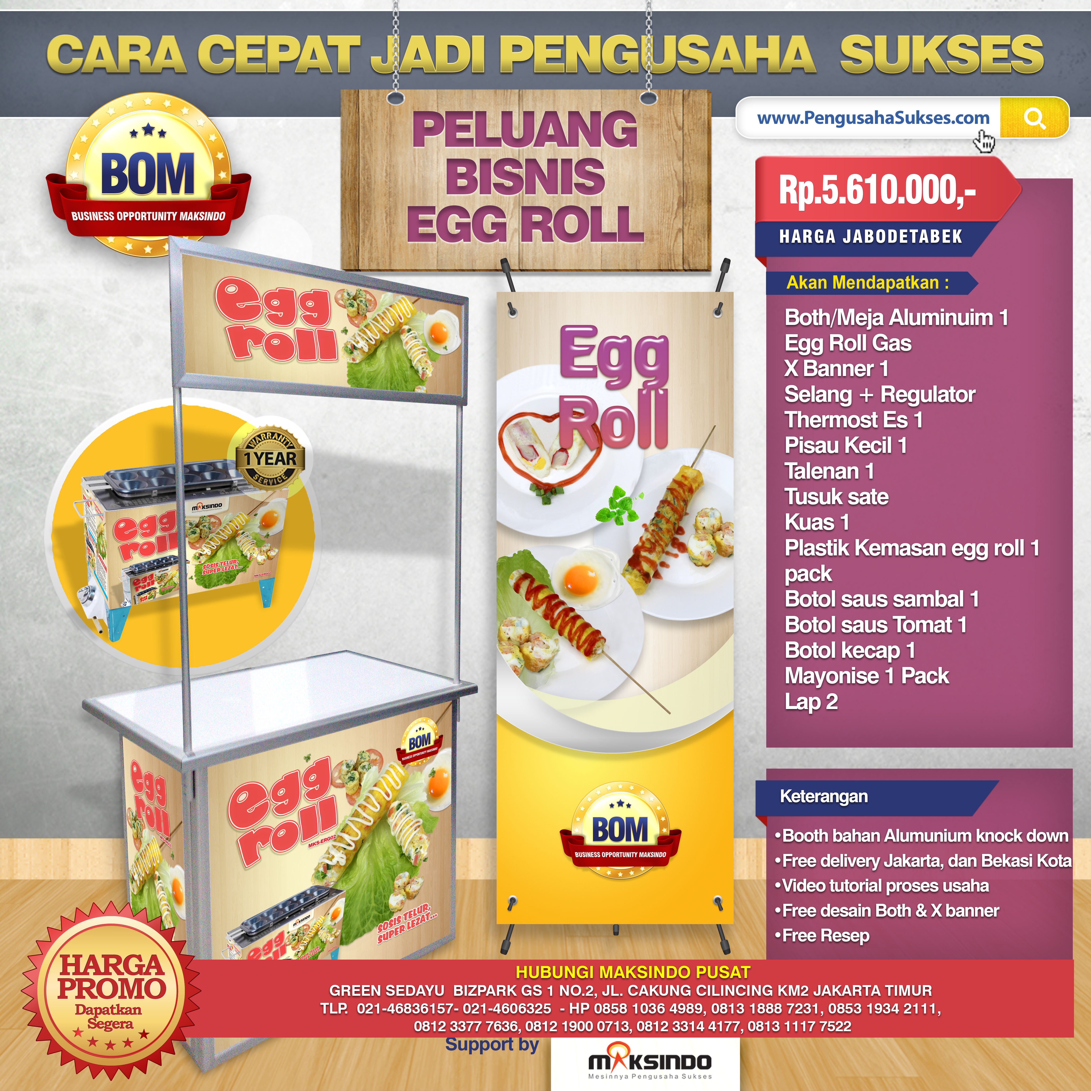 Paket Usaha Egg Roll Progam BOM